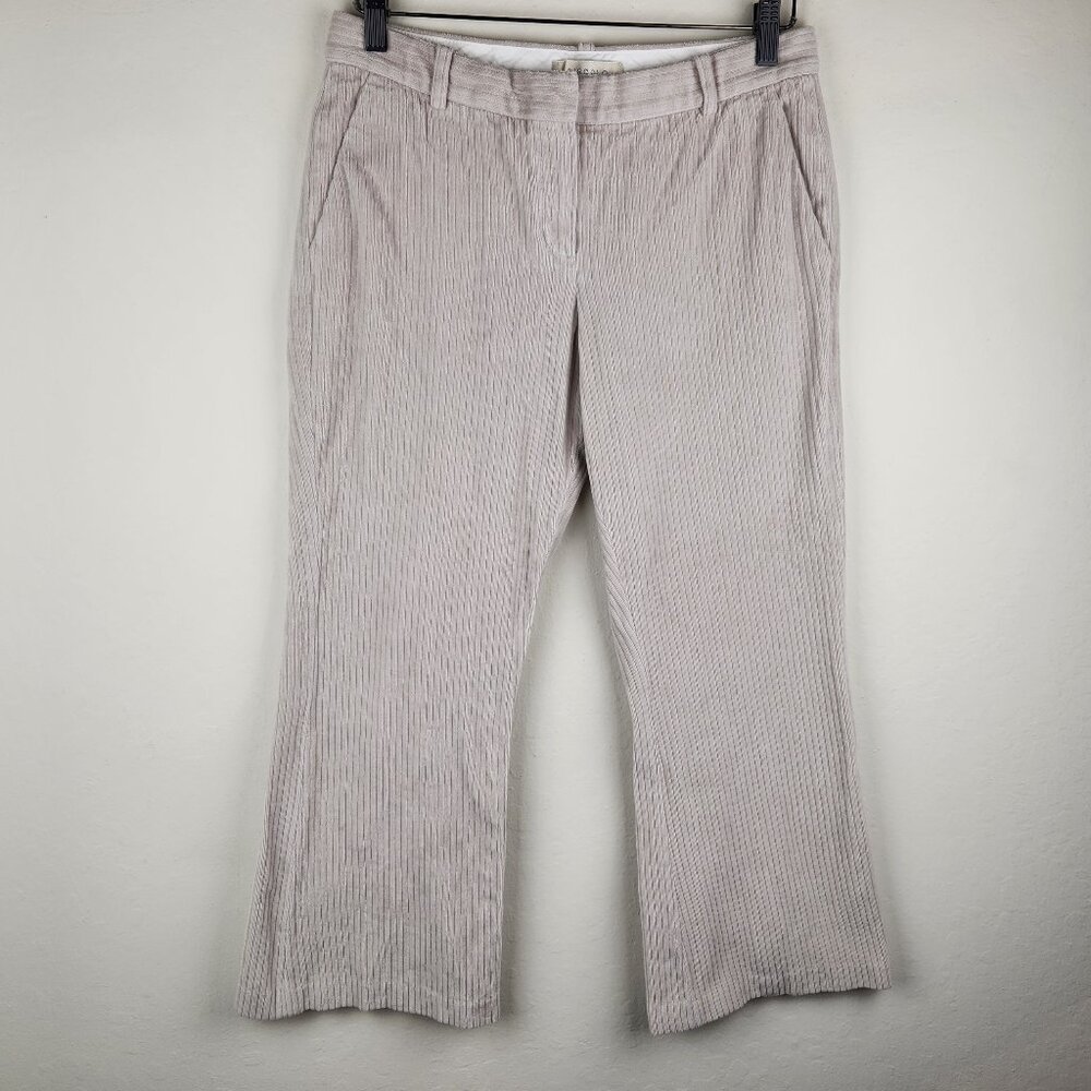 Circolo 1901 Beige Corduroy Bootcut Trouser Pants sz 44 (M/8)